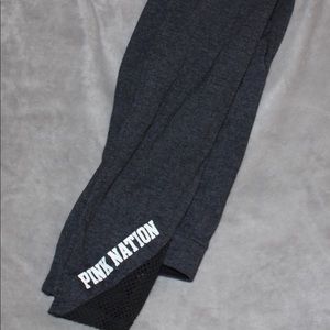 VS Pink Nation Grey Leggings
